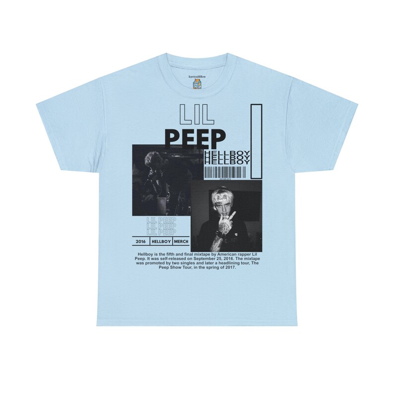 Lil Peep Hellboy T-Shirt, Emo Rap Grafik-T-Shirt Bild 6