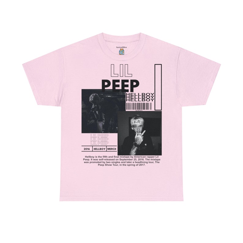 Lil Peep Hellboy T-Shirt, Emo Rap Grafik-T-Shirt Bild 4