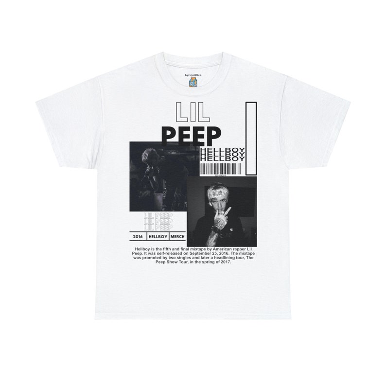 Lil Peep Hellboy T-Shirt, Emo Rap Grafik-T-Shirt Bild 8