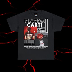 Narcassist, Shirts, Playboi Carti Narcissist Tour Rockstar Made Tee Black  Size Large