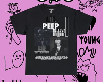 Maglietta Hellboy di Lil Peep, maglietta grafica Emo Rap