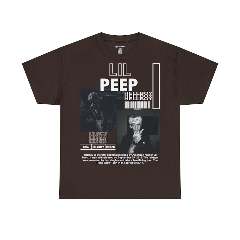Lil Peep Hellboy T-Shirt, Emo Rap Grafik-T-Shirt Bild 5