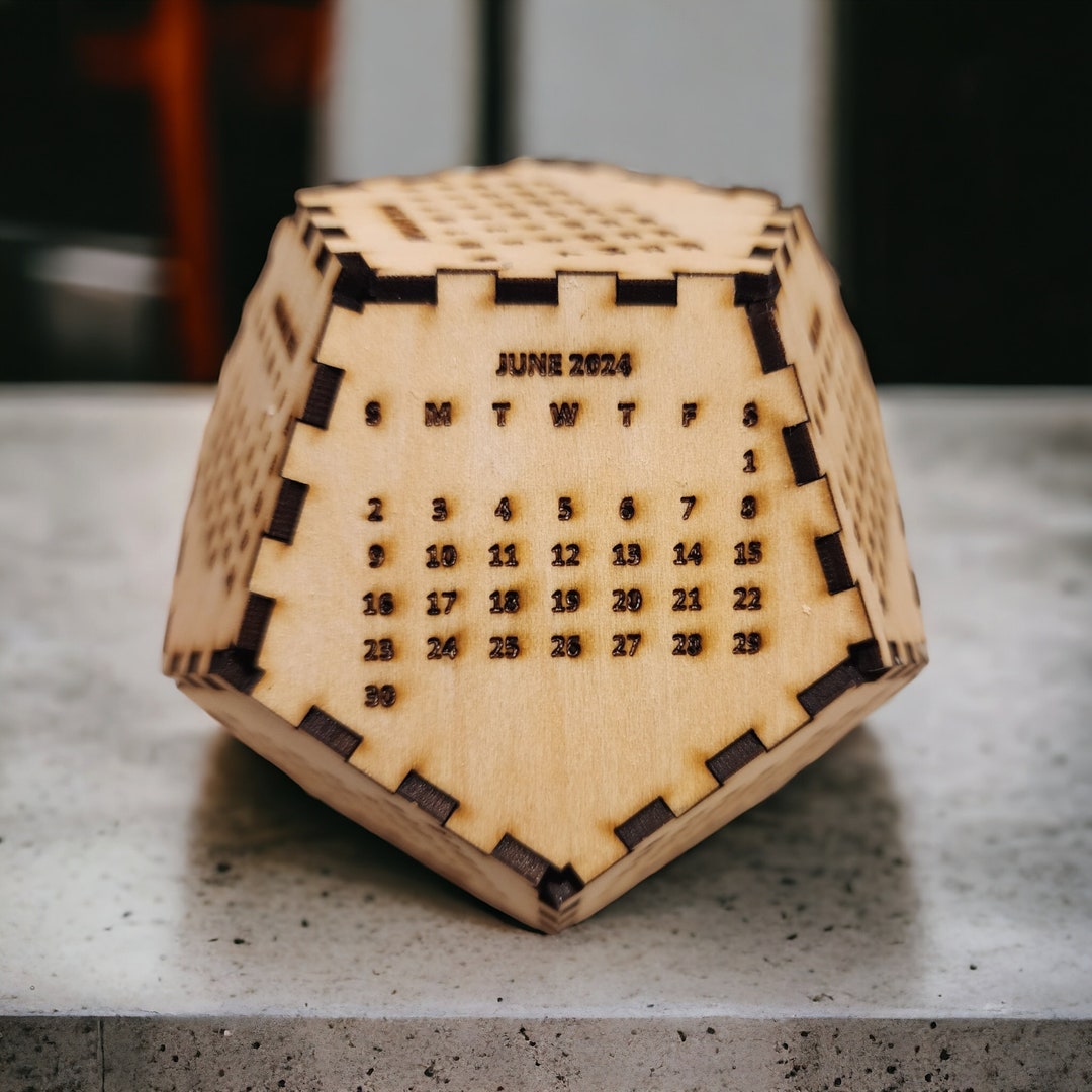 Wooden Desk Calendar - Etsy