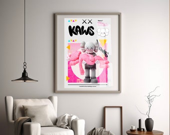 Buy KAWS Anime Wall Art Hypebeast Room Decor Cool s NO Frame 8X12