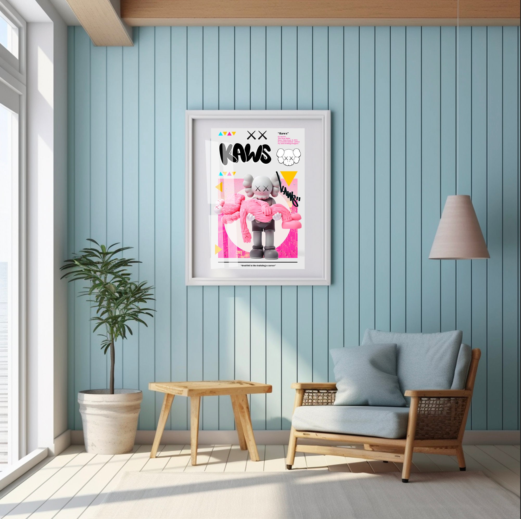 Buy KAWS Anime Wall Art Hypebeast Room Decor Cool s NO Frame 8X12