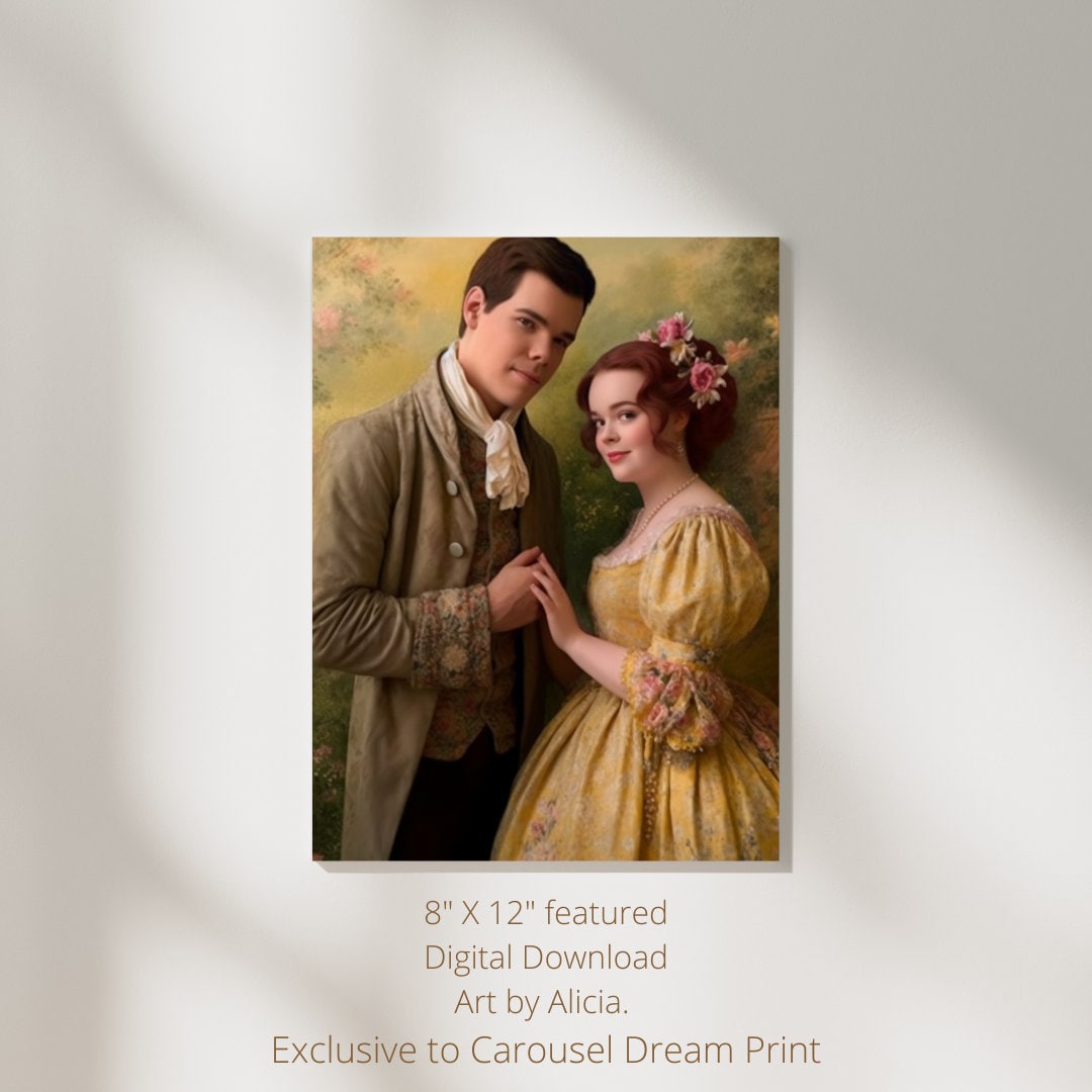 Penelope and Colin Bridgerton 3 Art Print Set DIGITAL Download