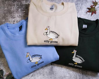 Embroidered  Registered Silly Goose Shirt, RN Shirt, Comfort Colors Registered Nurse Shirt, Silly Goose Gift, Silly Goose Gift for Nurse