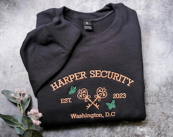 Twisted Lies Embroidered Sweatshirt, Harper Security, Booktok Sweatshirt, Twisted Series Merch, Gift for Book Lovers, Bookish Gift