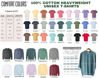 Upgrade to Comfort Colors Tshirts, Sweatshirts, Hoodies