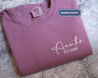 Camisa bordada para abuela Comfort Colors®, camisa Gigi, regalo para la abuela, camisa Nana, regalo para la nueva abuela, camisa bordada para la abuela