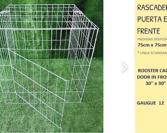 Pack with  5 rooster cages  30&quot;  x 30&quot; by  Little Shop Texas - 5 rasacaderos 75cm x75cm