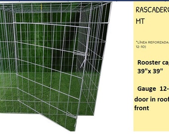 Pack 5 rooster cages  38&quot;  x 38&quot; Jaulas Campos- rasacadero 1metro x  1metro