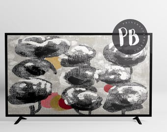 Ensemble de 4 oeuvres d'art abstrait moderne | Impressions abstraites texturées pointillistes | Téléchargement numérique