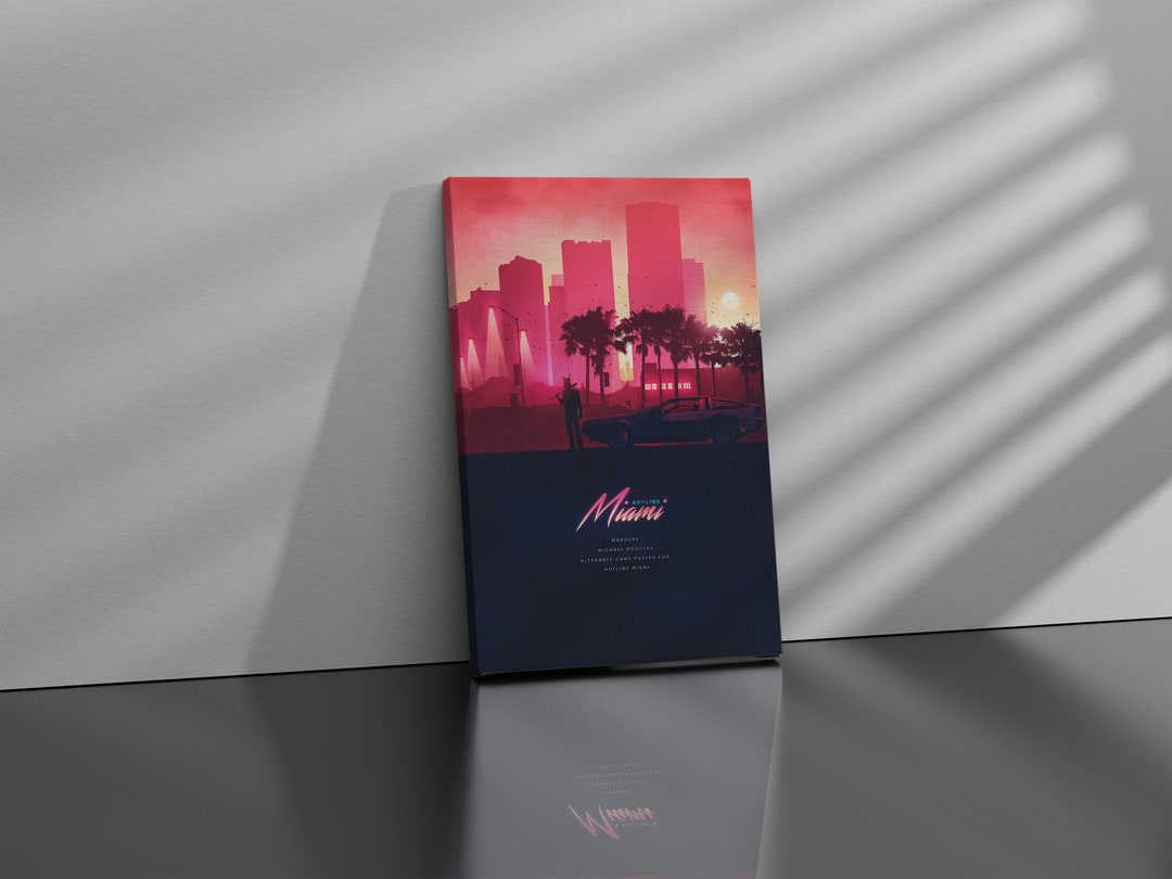 Hotline Miami Poster Game Video Poster Hotline Miami Art - Etsy