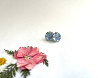 Vergiss mich nicht Ohrstecker, Blumen Ohrringe, Fehlgeburt Geschenk, Verlust der Mutter Geschenk, Kind Verlust Geschenk, etwas blau, passende Hochzeit, Brijo