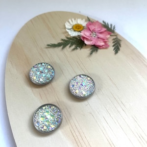 Glittery magnets, beautiful magnets, shiny magnets, gift for friend, pretty kitchen magnets, matching magnet set, unique gift for her, brijo