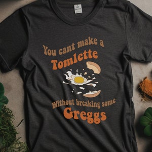 Sukzession TV Tomlette und Gregs Unisex Shirt | Minimalistisches Retro Design | HBO TV Zitat Geschenk | Bella und Canvas Shirt