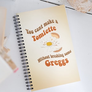 Tomlette Spiral Notebook |  Succession | 5.5in x 8.5 in Dot Grid Notebook