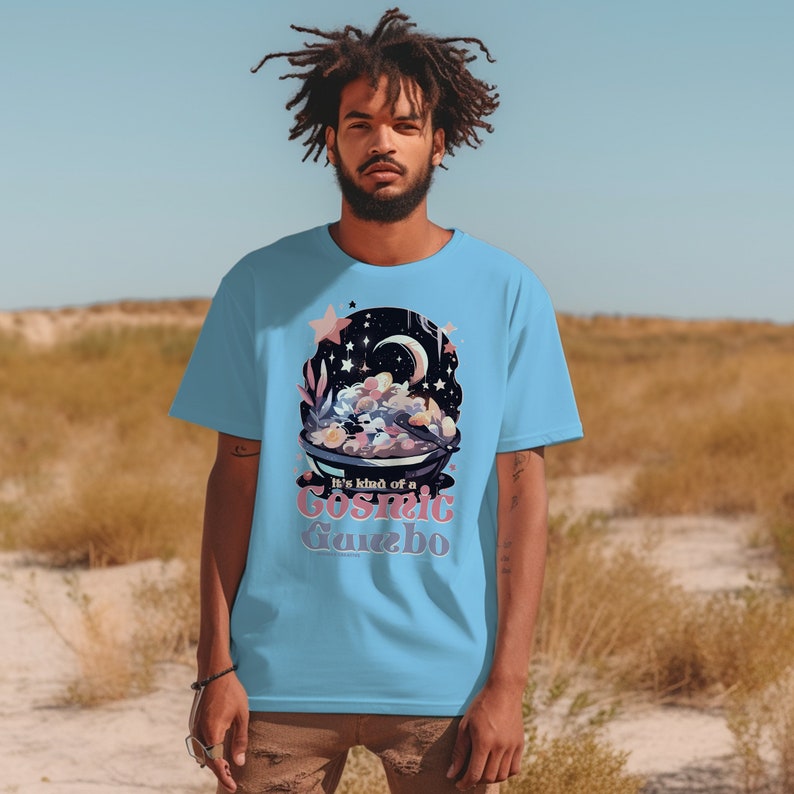 Cosmic Gumbo Shirt ITYSL T-shirt Unisex Cotton Shirt I Think You Should Leave Gift For Him or Her Ocean Blue