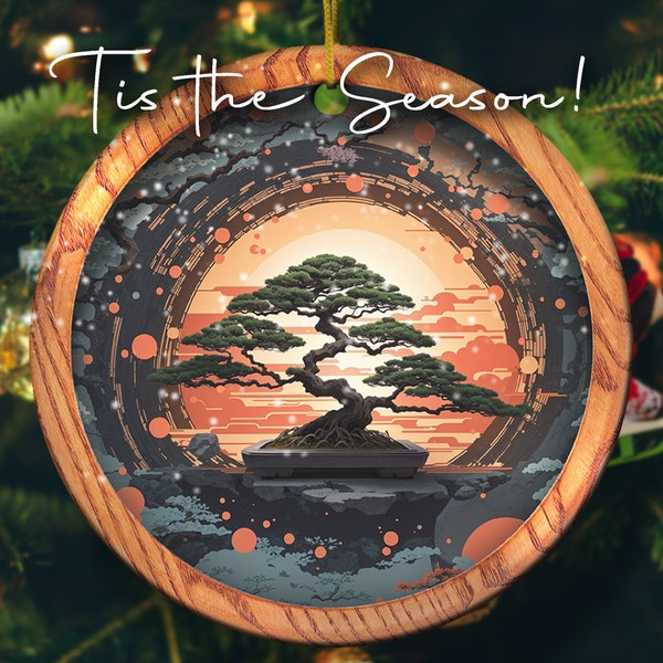 Bonsai Tree Christmas Ornament Etsy