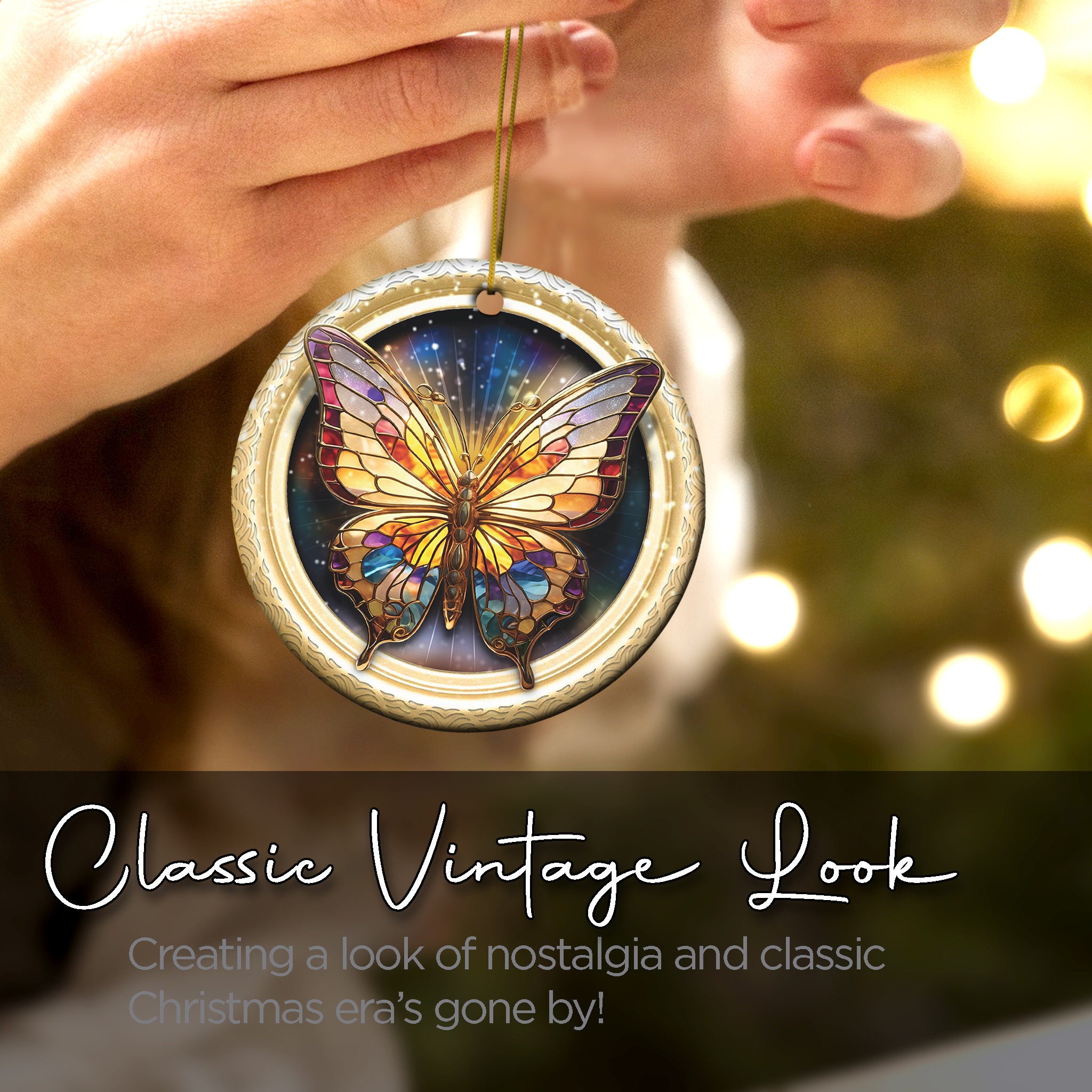 Butterfly Ornament Holiday Gift Idea, 2023 Christmas Ornament, Gift Exchange, Heirloom Gifts