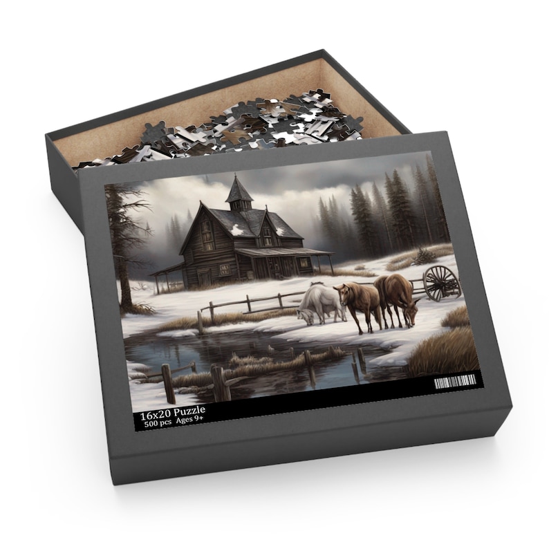 YXYZRMY 1000 Piece Gothic Wolf Forest Jigsaw Puzzle For Adults - Challenging Puzzle With Vivid Art, Storage Bag Included - View #8