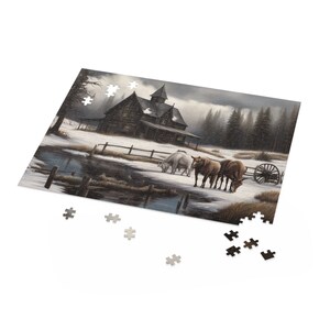 YXYZRMY 1000 Piece Gothic Wolf Forest Jigsaw Puzzle For Adults - Challenging Puzzle With Vivid Art, Storage Bag Included - View #6