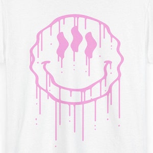 Trippy Drippy Smiley T Shirt, Smiley Face Shirt, Smiley Face, Happy Face Shirt, Happy Face, Weird Shirt, Unisex Heavy Cotton Tee