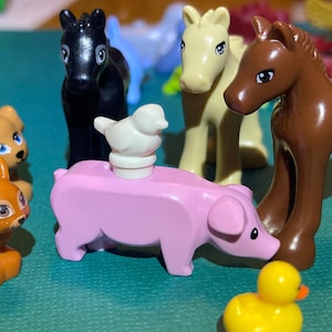 Lego animals, assorted, custom