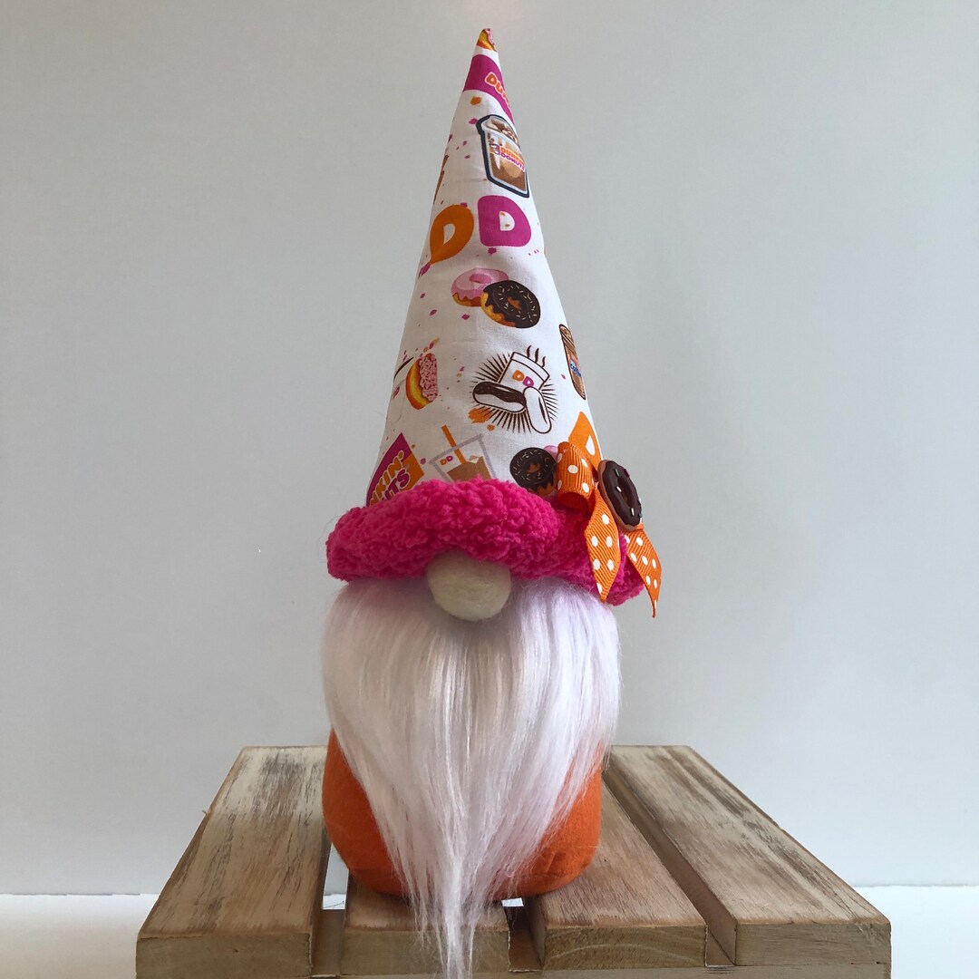 Dunkin Gnome, Dunkin Donuts Gnome, Donut Gnome, Coffee Gnome, Bakery