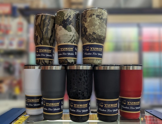 30oz Custom Engraved Yukon Outfitters Freedom Tumbler Bulk Pricing