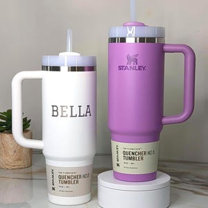 Custom Stanley 40oz, 30oz & 20oz Engraved Flowstate Quencher H2.0 Tumbler