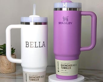 Custom Stanley 20oz, 30oz & 40oz Engraved Flowstate Quencher H2.0 Tumbler