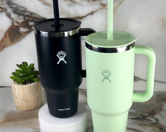 32oz & 40oz Custom Engraved Hydro Flask Travel Tumbler