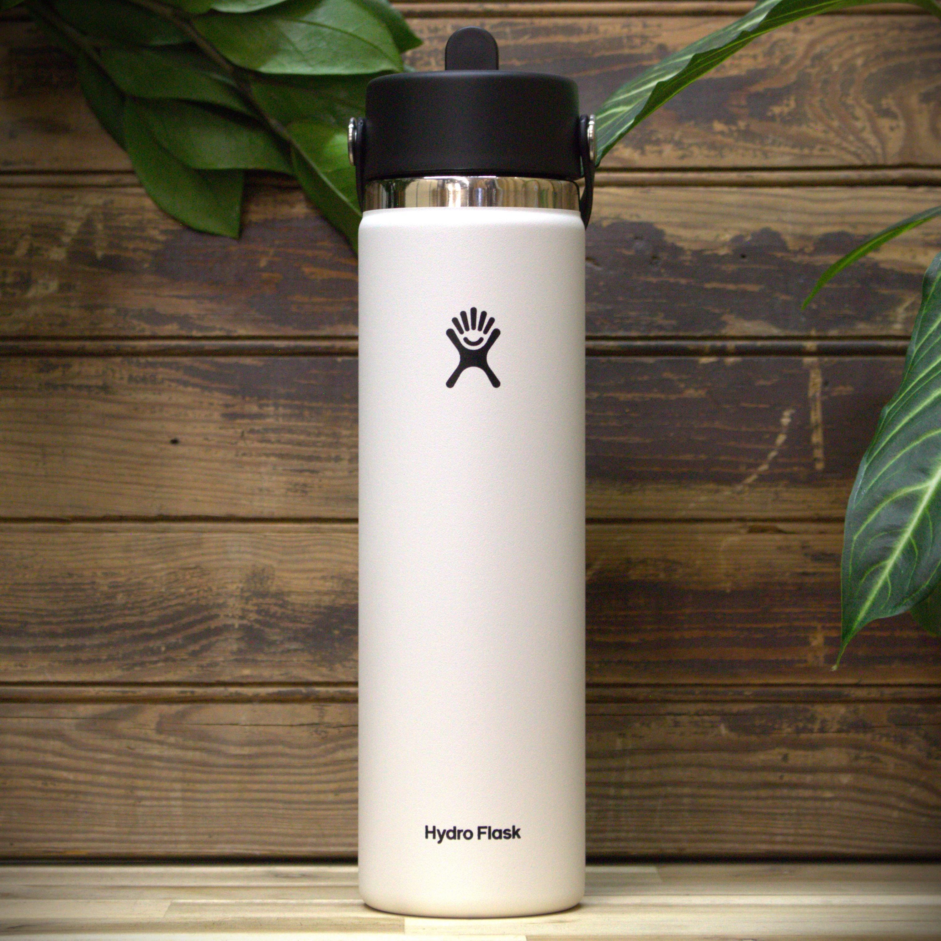 24oz Custom Engraved Hydro Flask Wide Mouth With a Flex Straw Cap - Etsy