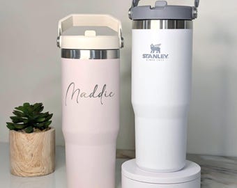 Stanley Custom Engraved 30oz IceFlow Flip Straw Tumbler