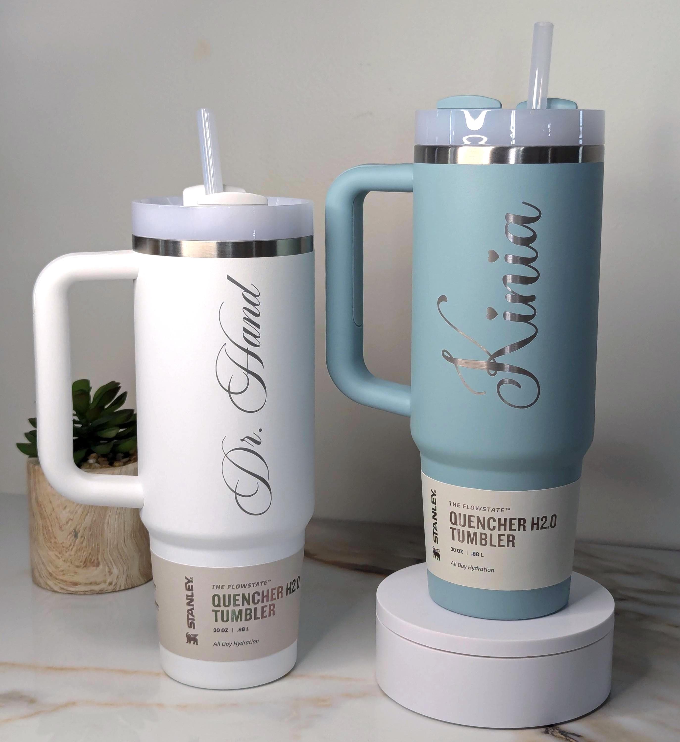 Custom Stanley Engraved 30oz Flowstate Quencher H2.0 Tumbler 