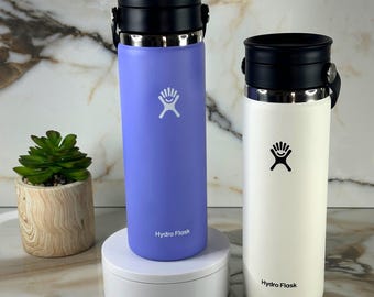 20oz Custom Engraved Hydro Flask Wide Mouth with a Flex Sip Lid