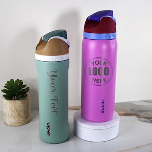Custom Owala 24oz, 32oz, & 40oz Engraved FreeSip Water Bottle