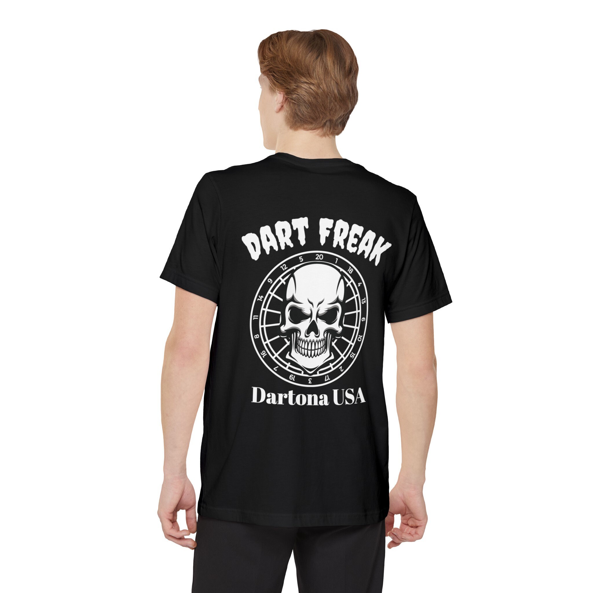 Dart Board Cross T-Shirt - Funny Darts Design For Men (Sizes S-5XL, 100% Cotton)