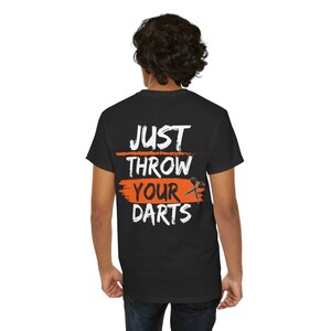 Dart Throwing T-shirt, Dart Tee, Game Night Shirt, Target Practice Tee, Sports Fan Top, Funny Graphic Tee