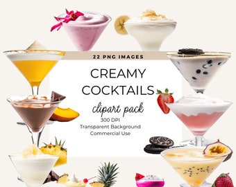 Watercolor Cocktails Clipart, Mixed Drinks, Summer Clipart, Alcohol Drinks Clipart, Summer Drinks, Alcohol Illustrations, Commercial Use