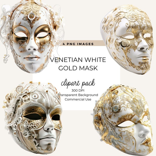 Mask Venetian The Three Face, Masquerade Party, Masquerade Ball, Venice Mask, Venice Mask, Commercial Use, Card Making, New Year Clipart,