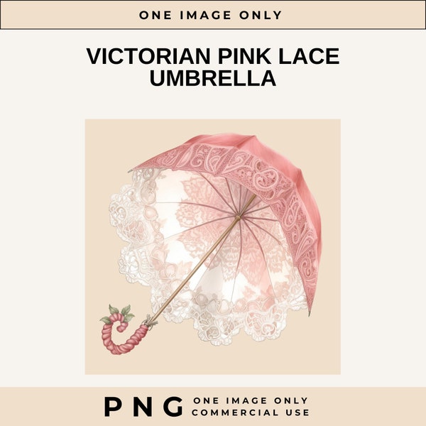 Victorian Pink Lace Umbrella, Watercolor Umbrella Clipart, Victorian Fashion Clipart, Bridal Shower, Commercial Use, Wedding Clipart