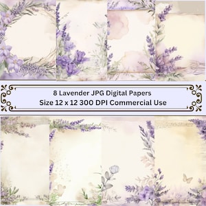 Carta digitale acquerello floreale lavanda, carta scrapbook pastello lavanda astratta, diario spazzatura, uso commerciale, sfondo digitale