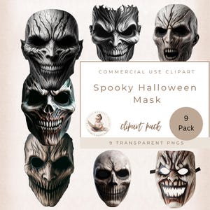 Halloween Cliparts, Clipart Maske, Halloween Gesichtsmaske, Gruselige Png, Horrorfilm Clipart, Kommerzielle Nutzung, Transparente Hintergründe