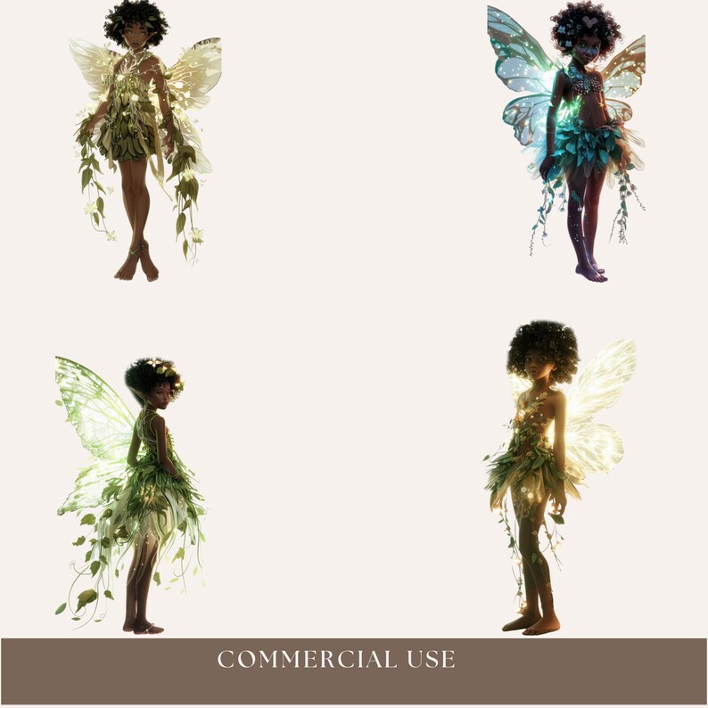 Graphics Fae Afro Fae Clipart, Transparent PNG, Christmas Fae Junk Journal Graphics ...