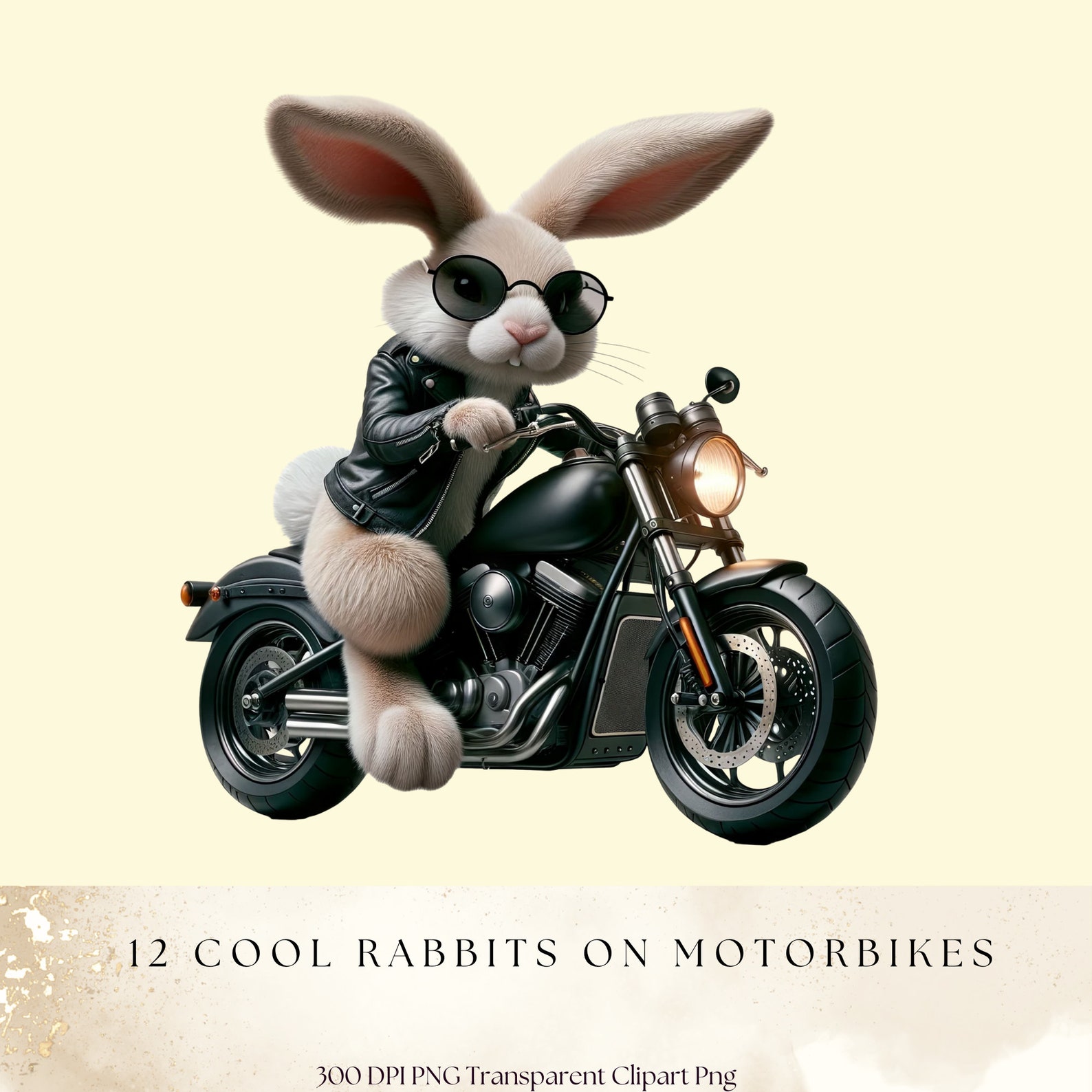 Funny Animals Clipart, Cool Rabbit, Easter Clipart, Rabbits Adventure ...