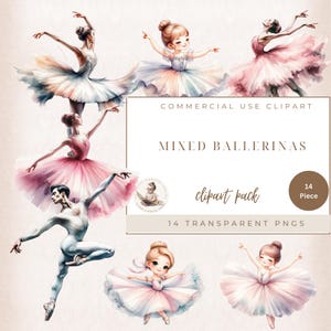 Ballett Clipart, Mädchen Clipart, Ballerina Baby Mädchen, schicke Ballett Charaktere, männliche Ballerina, Prinzessin Clipart, Ballerina Clip Art, Kartenherstellung