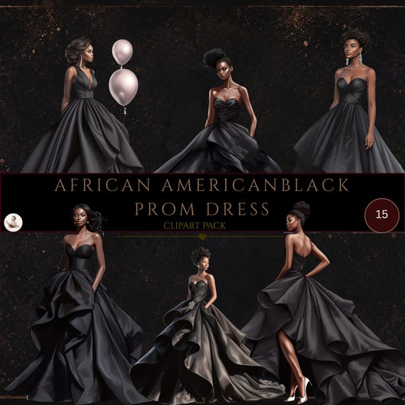 prom dresses for african american Black prom dresses, African women dresses, long prom gown, black evening dresses SH373